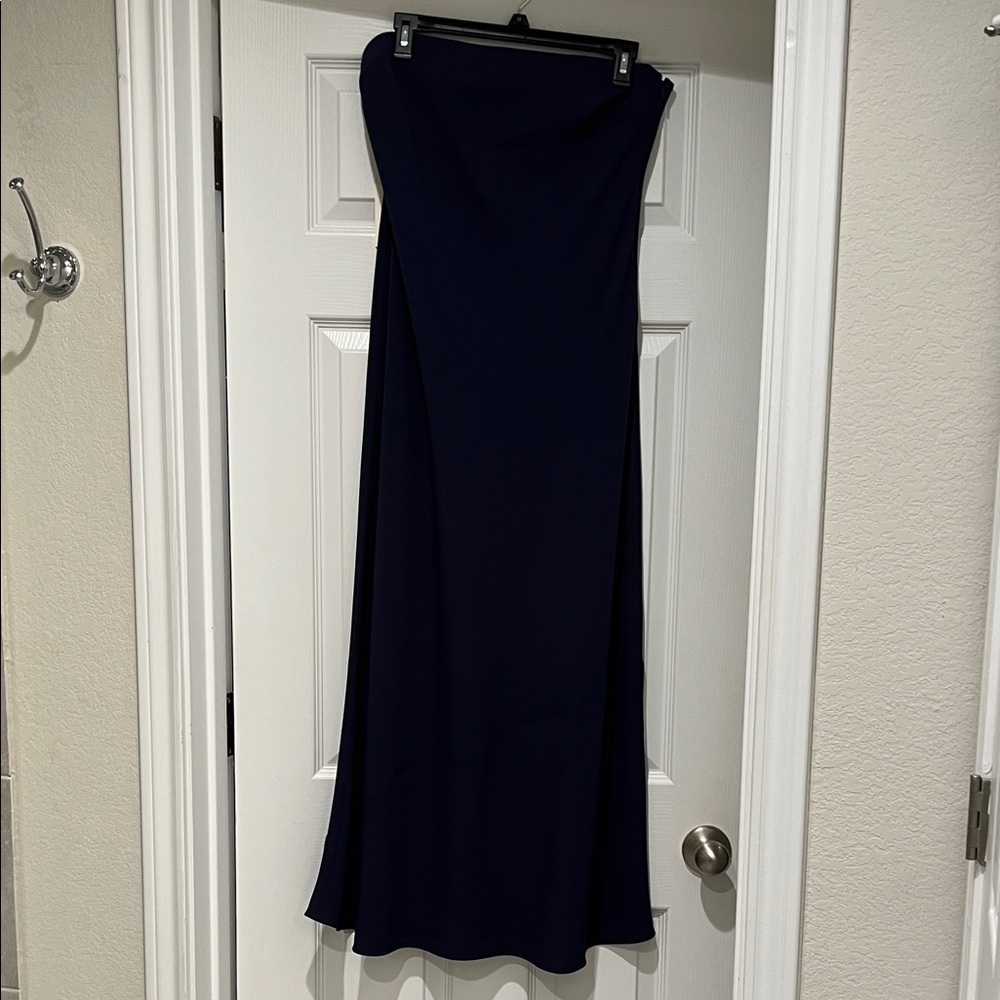 Babaton Navy strapless dress